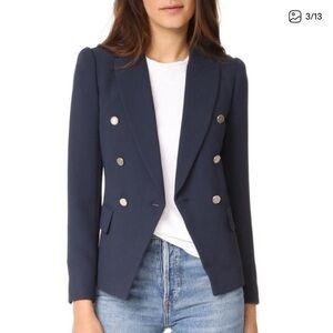 Club Monaco Double Breasted Navy Blazer
